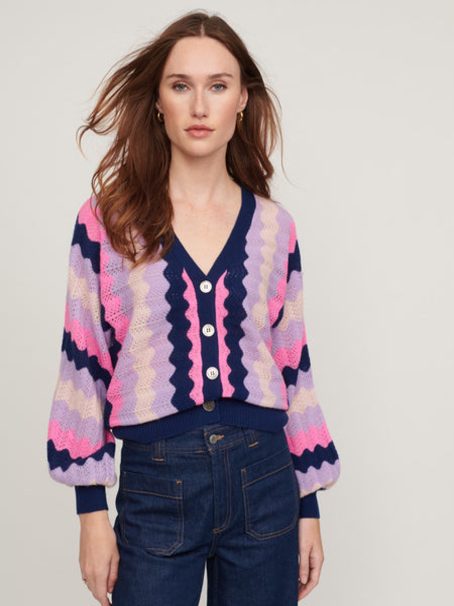 &Isla Adina Novelty Vee Cardigan Ss22