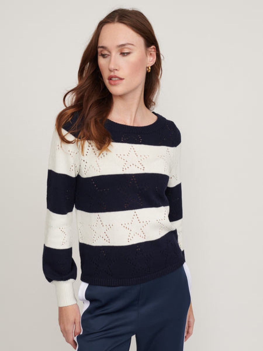 &Isla Skye Stripe Crewneck Ss22