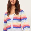 &Isla Sofia Pointelle Vee Cardigan Ss22