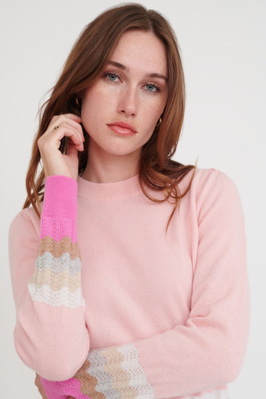 &Isla Maren Wave Stripe Crew Aw21