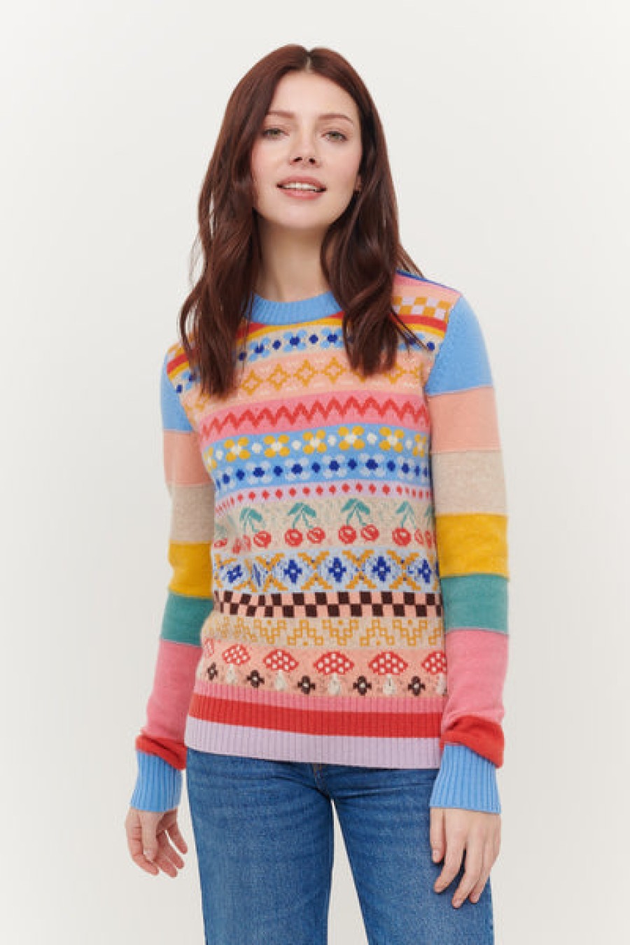 &Isla Polly Fair Isle Crew Aw23