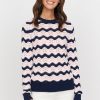 &Isla Levi Wave Stripe Crew Ss24