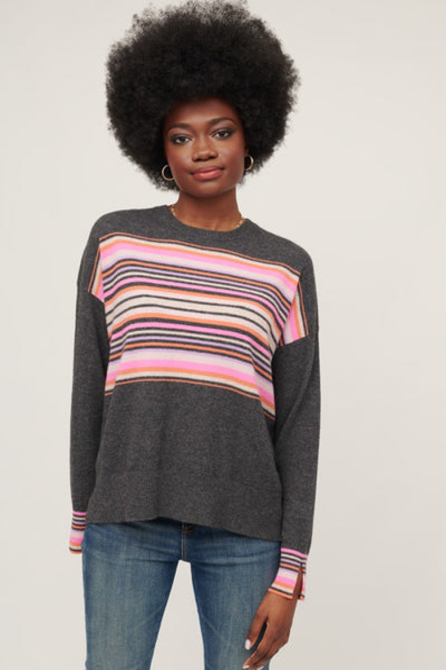 &Isla Bridgit Stripe Crew Aw22