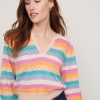 &Isla Peace Stripe Novelty Vee Ss22