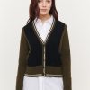 &Isla Callie Colorblock Vee Cardigan Aw23