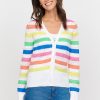 &Isla Elodie Pointelle Vee Cardigan Ss24