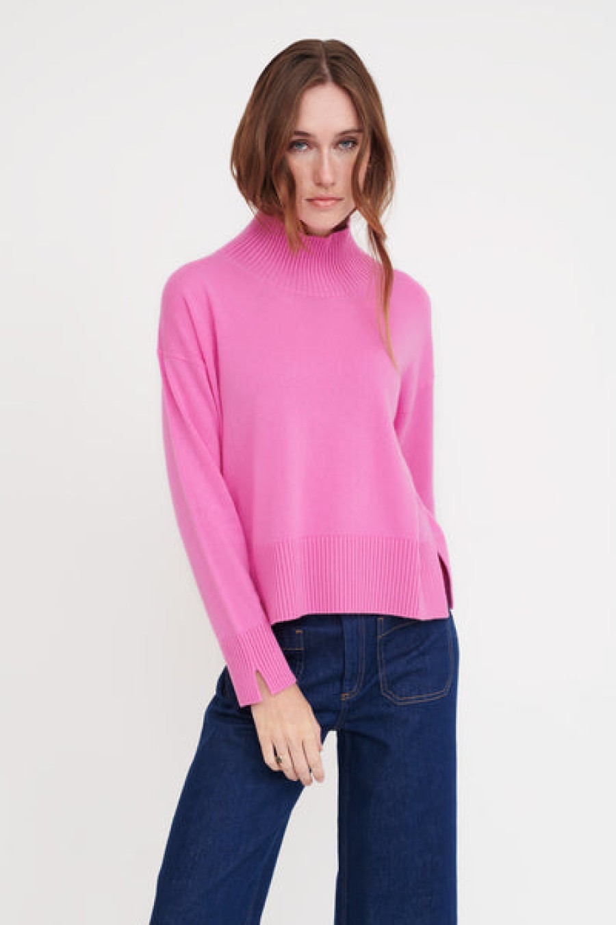 &Isla Farah Relaxed Funnel Neck Ss21