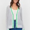 &Isla Lyla Mesh Stitch Vee Cardigan Ss24