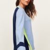 &Isla Iris Ribbed Trim Colorblock Crew Ss23