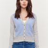 &Isla Callie Colorblock Vee Cardigan Aw23