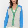 &Isla Hannah Colour Block Easy Vee Cardigan Ss24